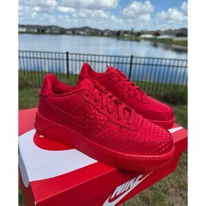 5Y | 6.5 WOMEN’S NIKE AIR FORCE LOW IQ2748-600 RED SNEAKERS TRIPLE RED